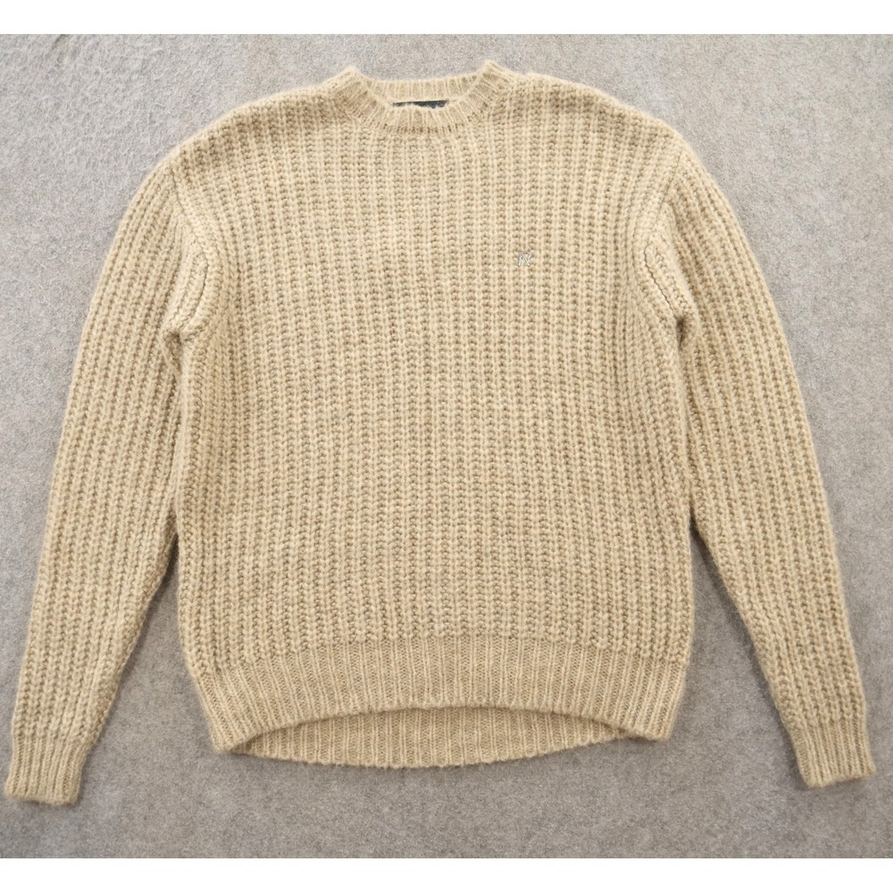 Represent Sweater Womens Medium Beige Wool Pullover Knit Wool Mohair New